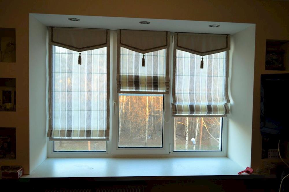 Римская штора на створку