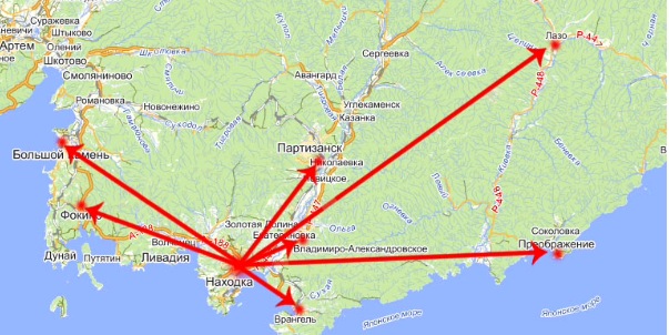 Партизанск уссурийск. Карта Владивосток Сергеевка. От Партизанска до находки. Находка Партизанск карта. Автодорога находка - Партизанск.