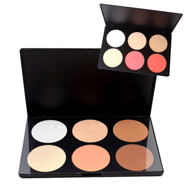 Косметика тула. Face Contour Powder Palette 6pcs. Металлическая палитра для макияжа. Палетка контуринг и румяна. Палетка пудры 6.