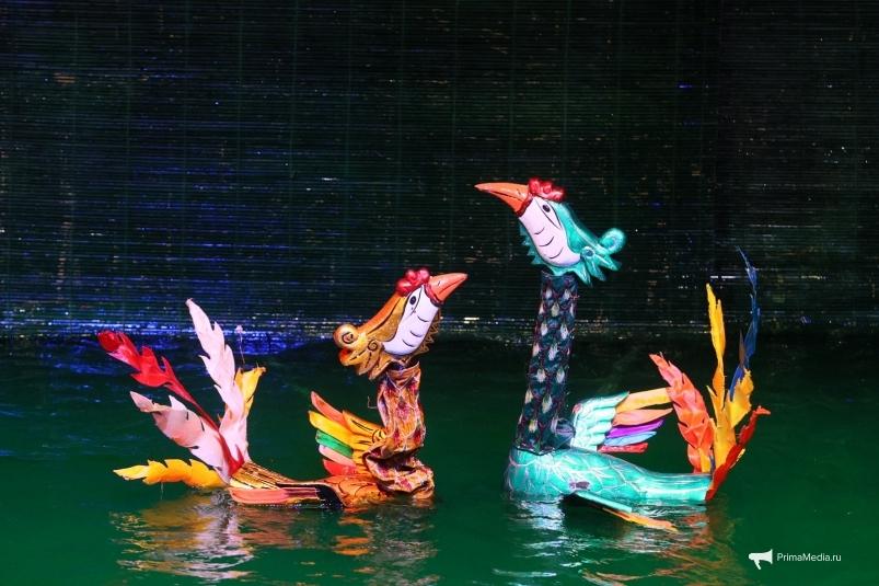 В приморской Мариинке показали вьетнамский кукольный спектакль на воде