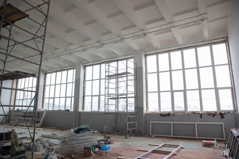 Обновленный спортивный зал скоро откроется для учеников школы №21 во Владивостоке